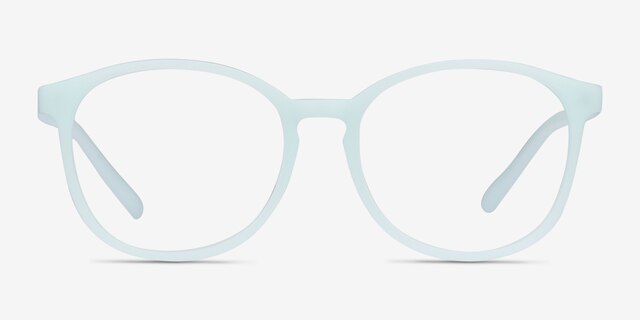 Dutchess Light Blue PlasticEyeglass Frames from EyeBuyDirect, Front View