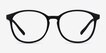 Dutchess Matte Black PlasticEyeglass Frames from EyeBuyDirect, Front View