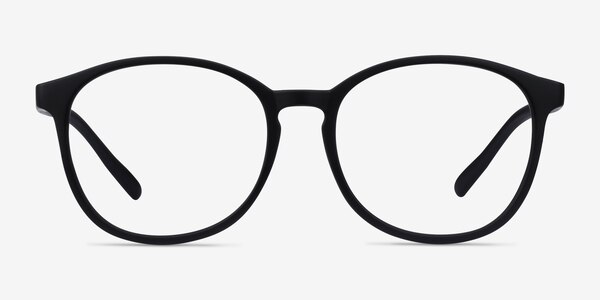 Dutchess Matte Black Plastic Eyeglass Frames