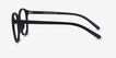 Dutchess Matte Black PlasticEyeglass Frames from EyeBuyDirect, Side View
