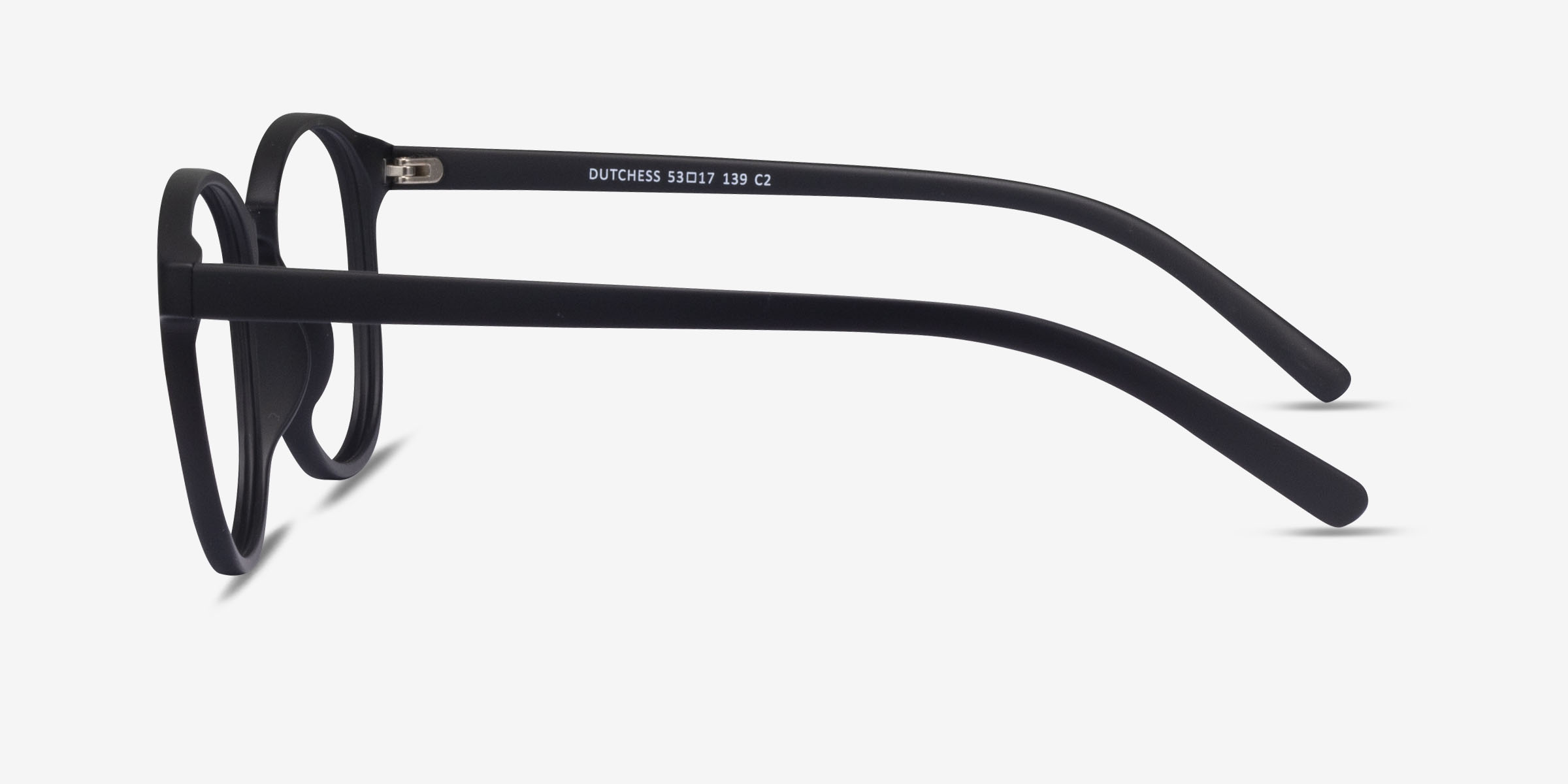 Dutchess Round Matte Black Glasses for Women Eyebuydirect