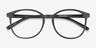 Dutchess Matte Black PlastiqueMontures de lunettes de vue d'EyeBuyDirect, Vue Rapprochée
