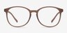 Dutchess Matte Brown PlasticEyeglass Frames from EyeBuyDirect, Front View