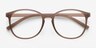 Dutchess Matte Brown PlasticEyeglass Frames from EyeBuyDirect, Closed View