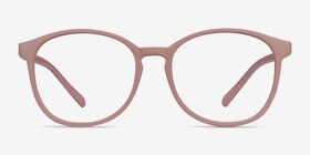 Dutchess Matte Pink Plastique Montures de lunettes de vue d'EyeBuyDirect, Vue de Face