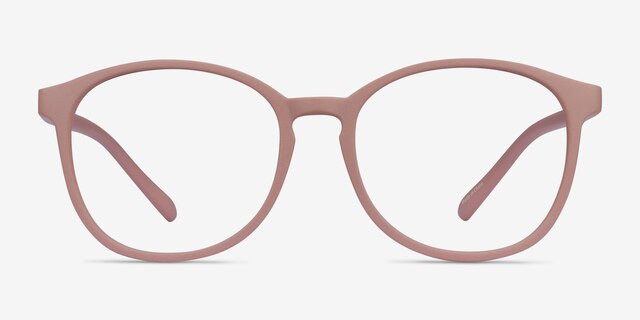 Dutchess Matte Pink PlasticEyeglass Frames from EyeBuyDirect, Front View