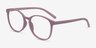 Dutchess Matte Pink PlasticEyeglass Frames from EyeBuyDirect, Angle View
