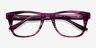 Alisson Violet AcétateMontures de lunettes de vue d'EyeBuyDirect, Vue Rapprochée