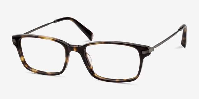 Dreamer Tortoise Acetate-metalEyeglass Frames from EyeBuyDirect, Angle View