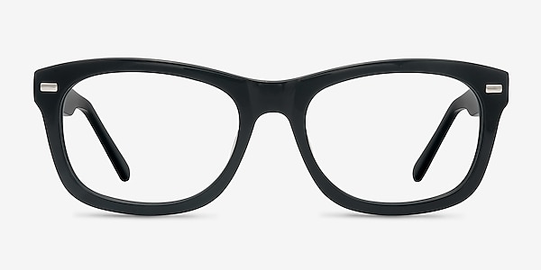 Cage Black Acetate Eyeglass Frames