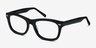 Cage Black AcetateEyeglass Frames from EyeBuyDirect, Angle View