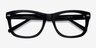 Cage Black AcetateEyeglass Frames from EyeBuyDirect, Closed View