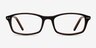 Fallon Brown AcétateMontures de lunettes de vue d'EyeBuyDirect, Vue de Face