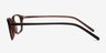 Fallon Brown AcétateMontures de lunettes de vue d'EyeBuyDirect, Vue de Côté