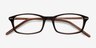 Fallon Brown AcétateMontures de lunettes de vue d'EyeBuyDirect, Vue Rapprochée