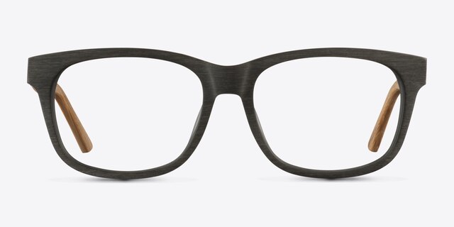White Pine Olive Wood-textureEyeglass Frames from EyeBuyDirect, Front View
