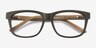 White Pine Olive Wood-textureEyeglass Frames from EyeBuyDirect, Closed View