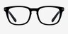 Infinity Noir AcétateMontures de lunettes de vue d'EyeBuyDirect, Vue de Face