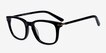 Infinity Black AcetateEyeglass Frames from EyeBuyDirect, Angle View