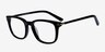 Infinity Noir AcétateMontures de lunettes de vue d'EyeBuyDirect, Vue d'Angle
