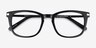 Infinity Noir AcétateMontures de lunettes de vue d'EyeBuyDirect, Vue Rapprochée