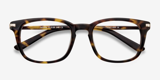Infinity Tortoise AcetateEyeglass Frames from EyeBuyDirect, Closed View