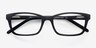Mesquite Matte Black AcetateEyeglass Frames from EyeBuyDirect, Closed View