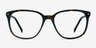 Lisbon Écaille Noire AcétateMontures de lunettes de vue d'EyeBuyDirect, Vue de Face