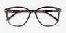 Lisbon Écaille Noire AcétateMontures de lunettes de vue d'EyeBuyDirect, Vue Rapprochée