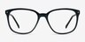 Lisbon Black AcetateEyeglass Frames from EyeBuyDirect, Front View