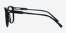Lisbon Black AcetateEyeglass Frames from EyeBuyDirect, Side View