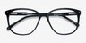 Lisbon Black AcetateEyeglass Frames from EyeBuyDirect, Closed View