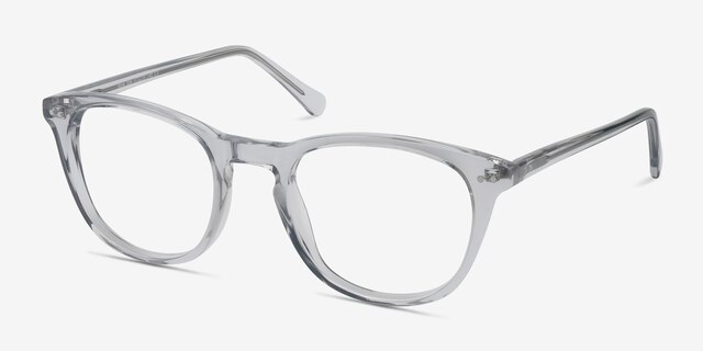 New Day Clear AcetateEyeglass Frames from EyeBuyDirect, Angle View