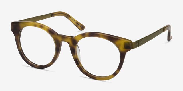 Venus Light Tortoise AcetateEyeglass Frames from EyeBuyDirect, Angle View