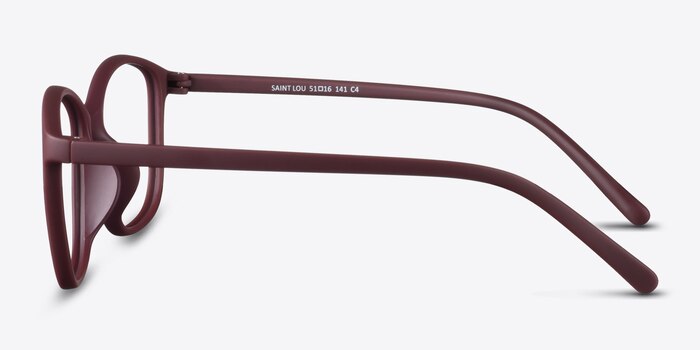 Saint Lou Burgundy Plastique Montures de lunettes de vue d'EyeBuyDirect