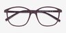 Saint Lou Burgundy PlastiqueMontures de lunettes de vue d'EyeBuyDirect, Vue Rapprochée
