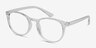 Little Muse Clear PlasticEyeglass Frames from EyeBuyDirect, Angle View
