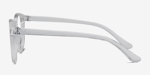 Little Muse Clear PlasticEyeglass Frames from EyeBuyDirect, Side View
