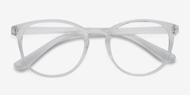 Little Muse Clear PlasticEyeglass Frames from EyeBuyDirect, Closed View
