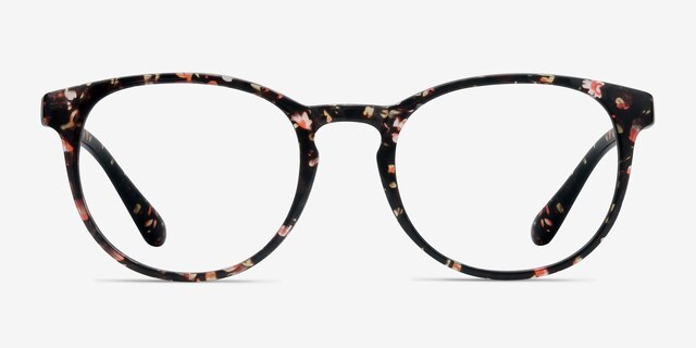 Little Muse Floral PlasticEyeglass Frames from EyeBuyDirect, Front View