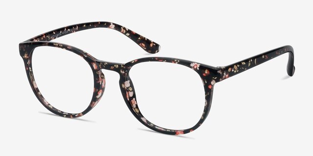 Little Muse Floral PlasticEyeglass Frames from EyeBuyDirect, Angle View