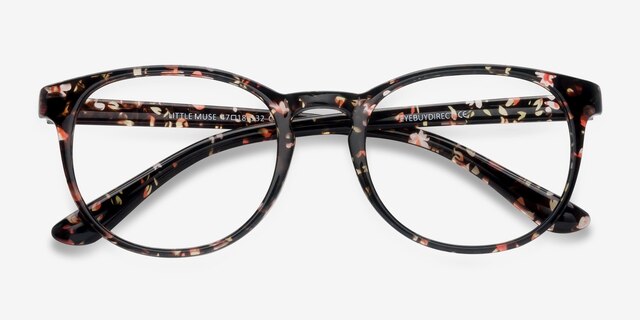 Little Muse Floral PlasticEyeglass Frames from EyeBuyDirect, Closed View
