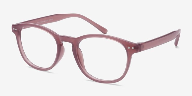 Little Crush Pink PlasticEyeglass Frames from EyeBuyDirect, Angle View