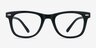 Flurries Black PlasticEyeglass Frames from EyeBuyDirect, Front View
