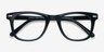 Flurries Black PlasticEyeglass Frames from EyeBuyDirect, Closed View