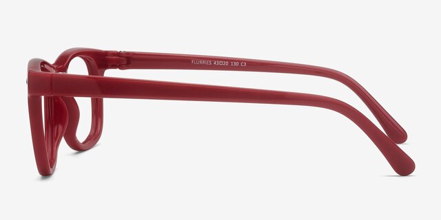 Flurries Pink PlasticEyeglass Frames from EyeBuyDirect, Side View