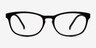 Little Drums Black PlasticEyeglass Frames from EyeBuyDirect, Front View