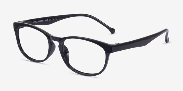 Little Drums Black PlasticEyeglass Frames from EyeBuyDirect, Angle View