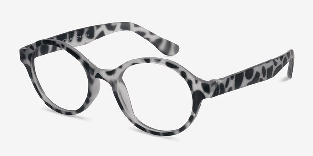 Little Plato Leopard PlasticEyeglass Frames from EyeBuyDirect, Angle View