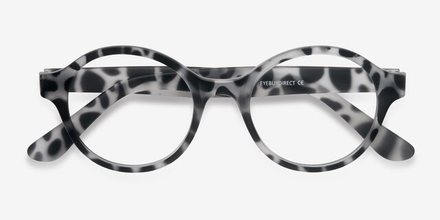 Little Plato Leopard PlasticEyeglass Frames from EyeBuyDirect, Closed View